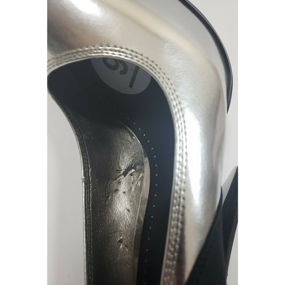 Circus by Sam Edelman~Woman Size 9~ Black/Silver Evening Platform Heel Shoes NEW - Picture 12 of 12